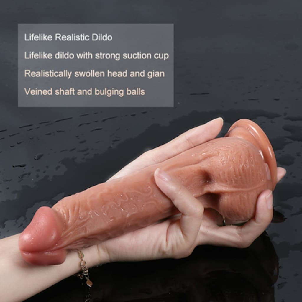 Tyler 20 Cm Yeni Nesil Çift Katmanlı Vantuzlu Tam Realistik Penis