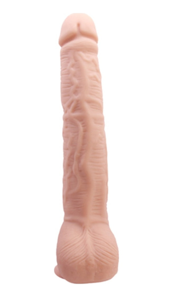 Baile Beautiful 27 Cm Süper Gerçekçi Vantuzlu Damarlı Dev Penis Dildo