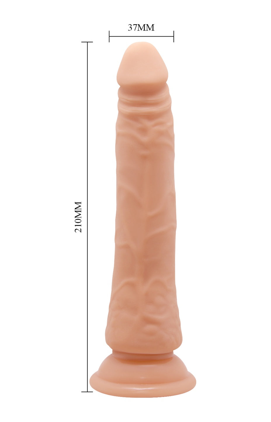 Fit 20 Cm Kıkırdaklı Bükülebilen Realistik Penis Vantuzlu Dildo