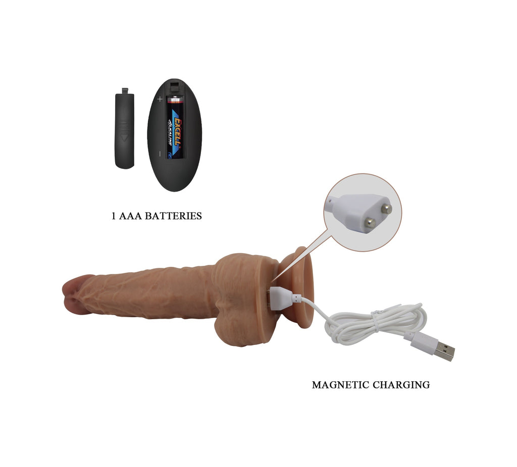 Ultra Realistik 3 Titreşimli Silikon Uzaktan Kumandalı Vibratör