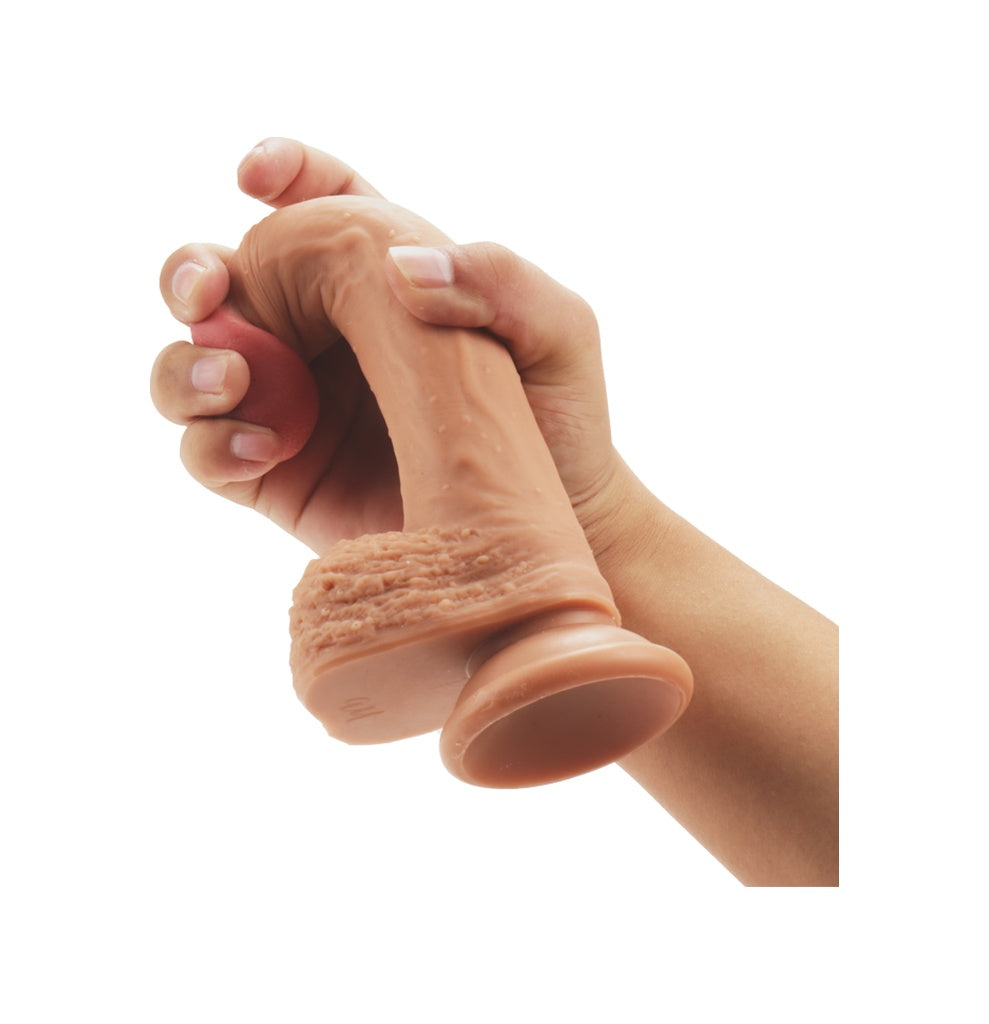 21 CM Realistik Vantuzlu Gerçekçi Ten Dokusunda Penis Dildo