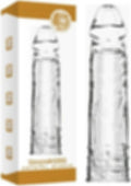 Pretty Love Sleeve Damarlı Dolgulu 4 Cm Uzatmalı Şeffaf Silikon Penis Kılıfı