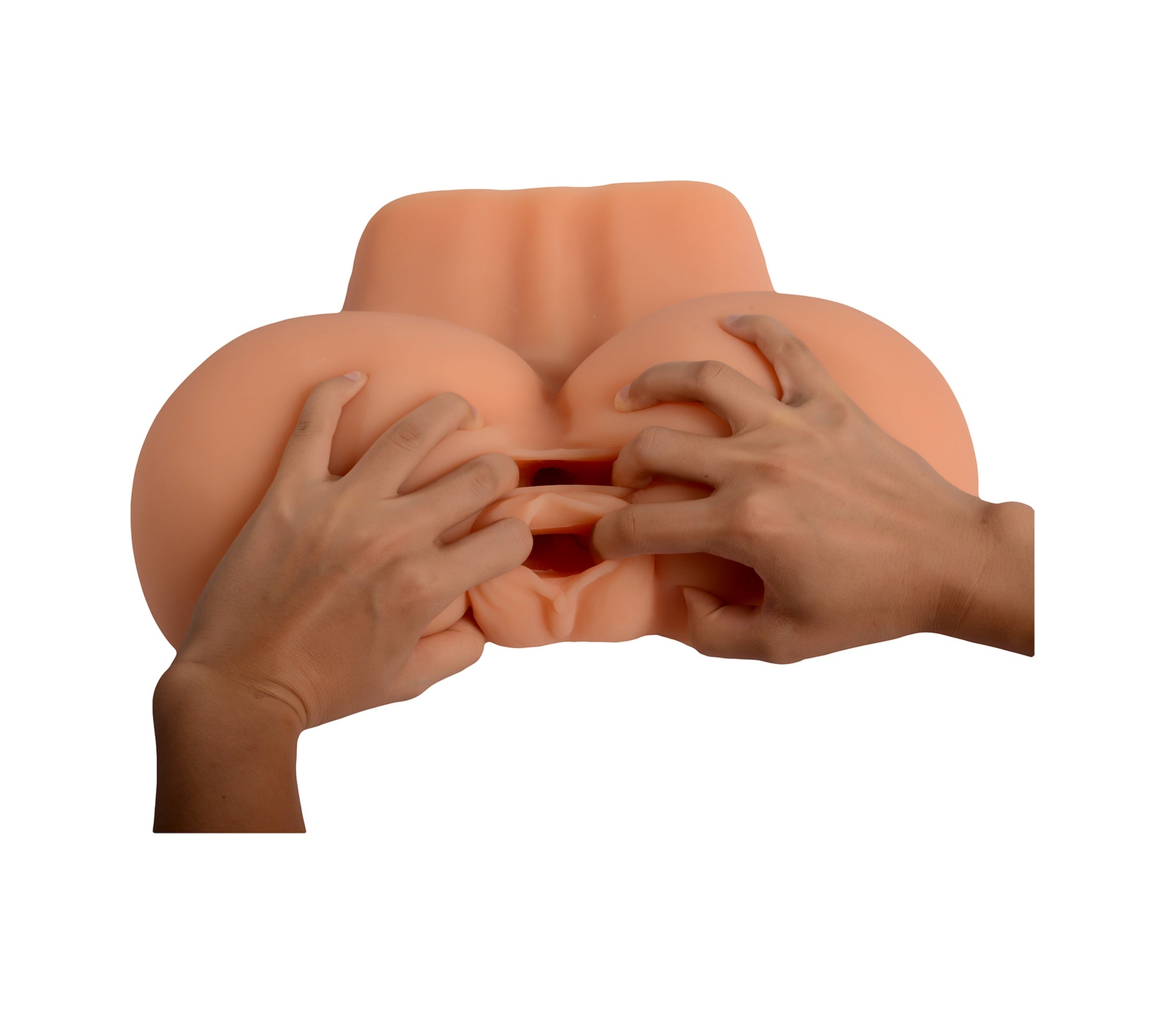 XL Büyük Boy 4 KG Realistik 2 İşlevli Kadın Kalça Yapay Suni Vajina ve Anüs