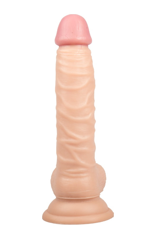 Realistik 20.5 CM Vantuzlu Ten Dokusunda Kaliteli Dildo Penis