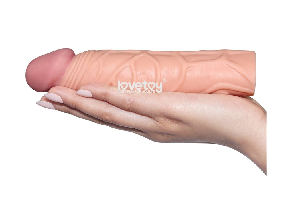 Lovetoy X-Tra 2.5 Cm Uzatmalı Dolgulu Realistik Penis Kılıfı