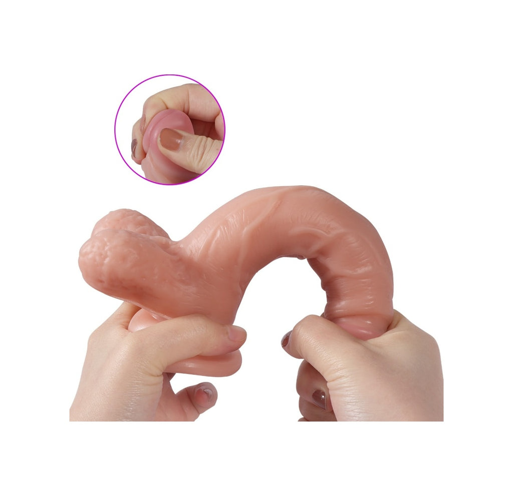 Dragon Et Dokusu Süper Realistik Penis 19Cm Anal Vajinal Dildo