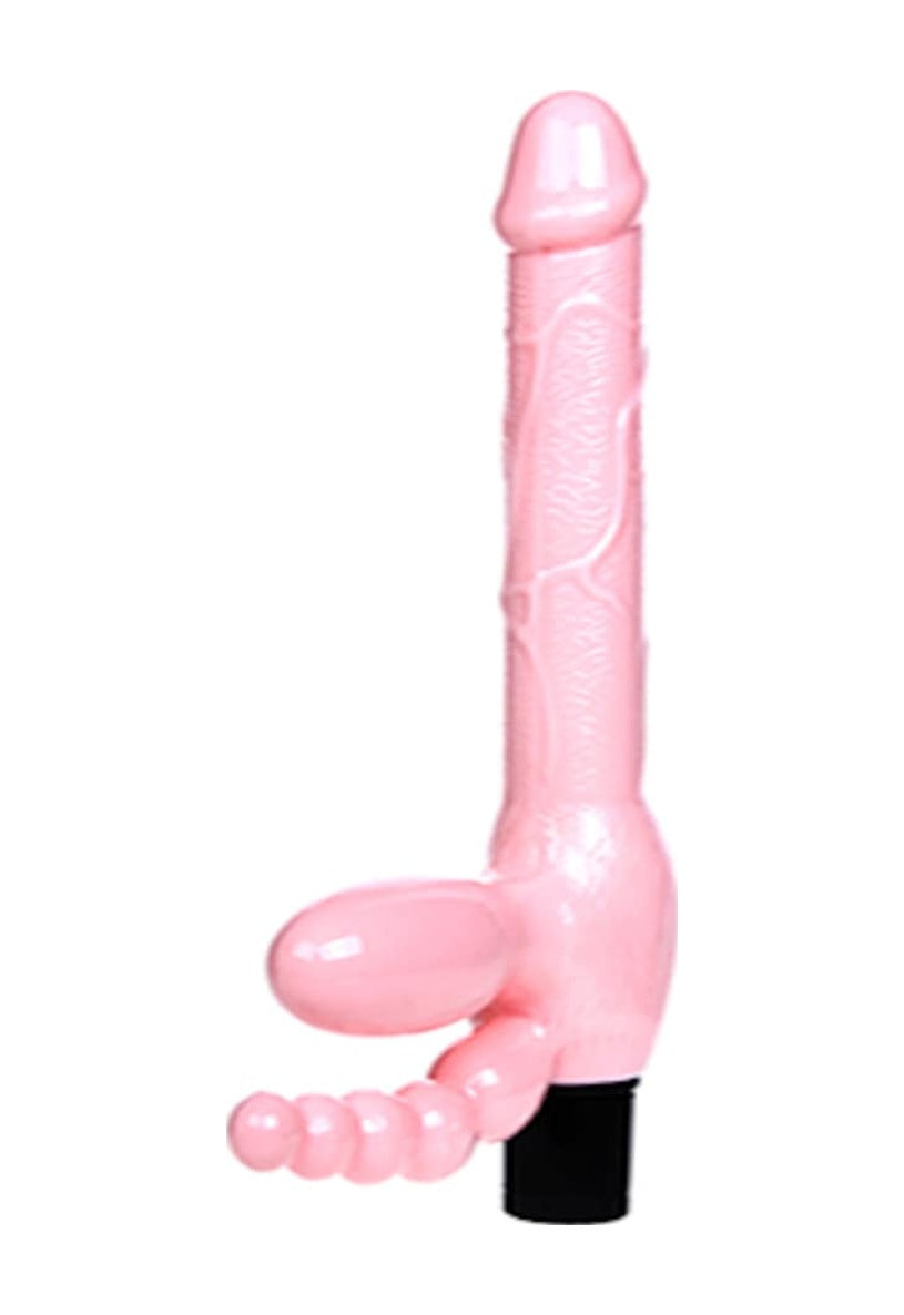 Baile Çift Taraflı Belden Bağlamalı Penis G-Spot Vibratör Anal Plug