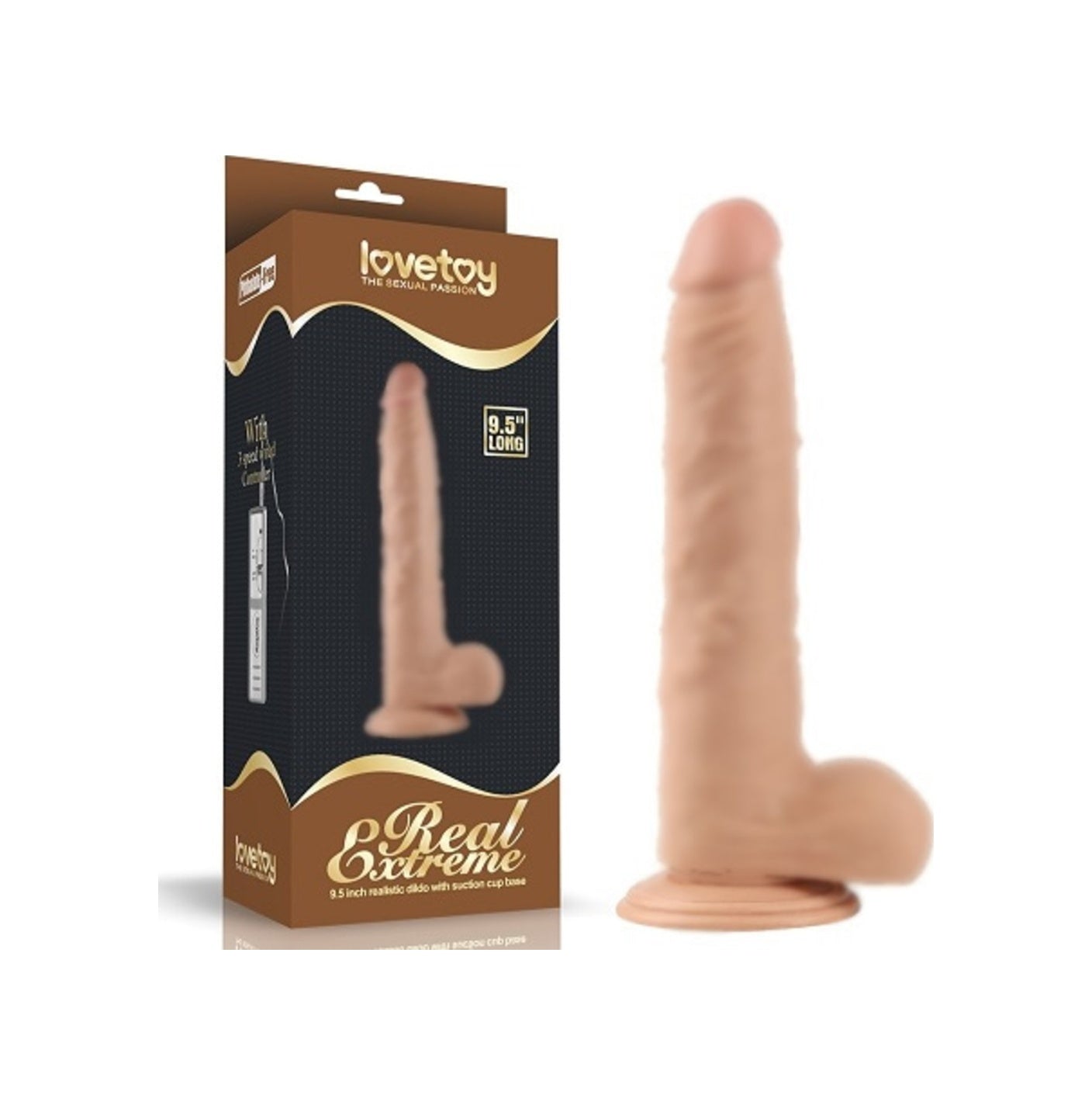 Lovetoy Real Extreme 24 Cm Süper Gerçekçi Vantuzlu Realistik Dildo Penis