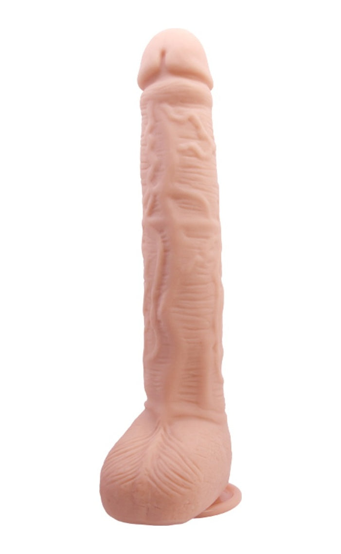 Baile Beautiful 27 Cm Süper Gerçekçi Vantuzlu Damarlı Dev Penis Dildo
