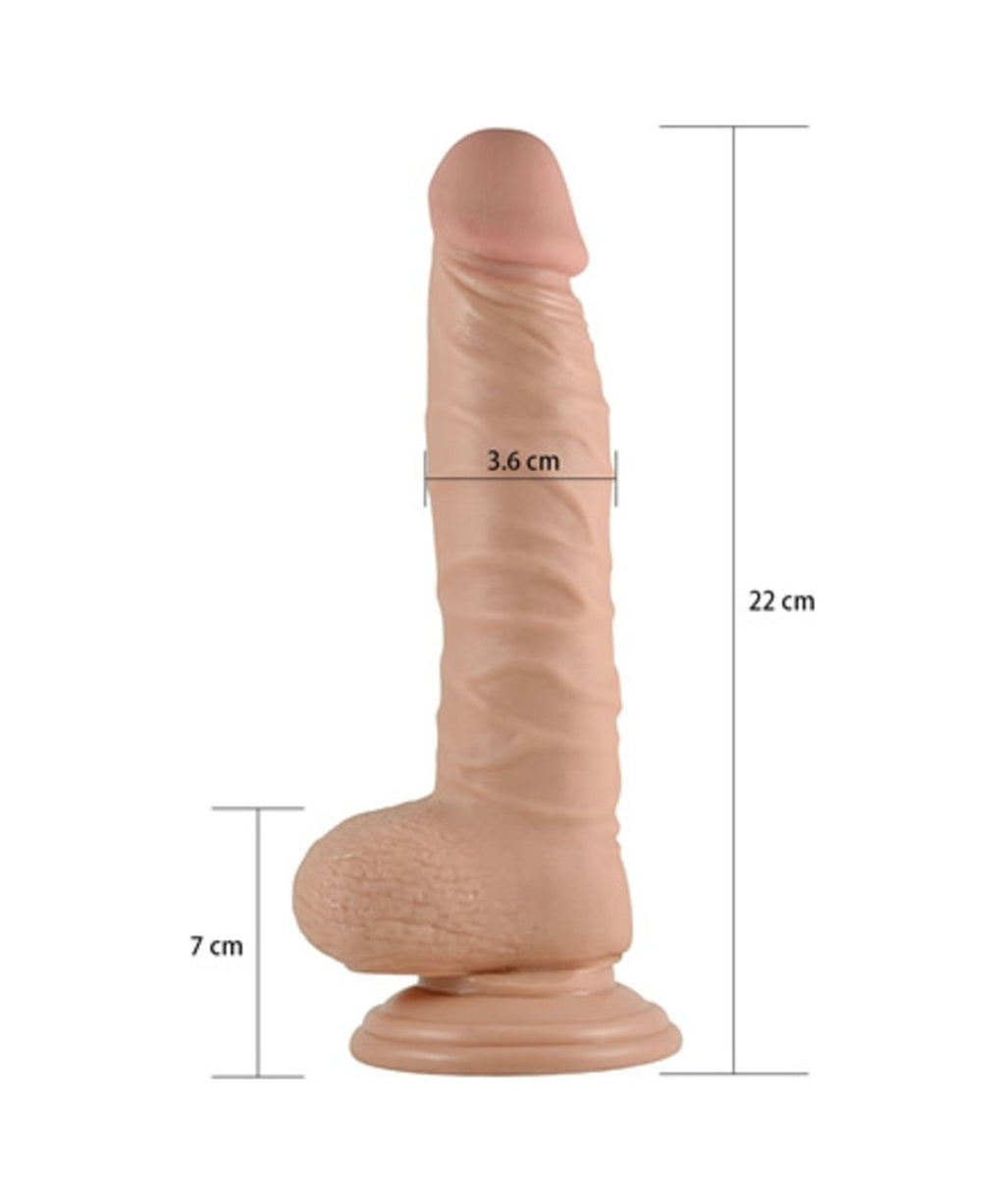 Lovetoy Real Extreme 22 Cm Vantuzlu Gerçekçi Realistik Dildo Penis