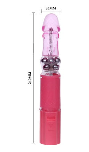 Baile Rota 23 Cm Oynar Başlı Titreşimli Teknolojik Vibratör Penis
