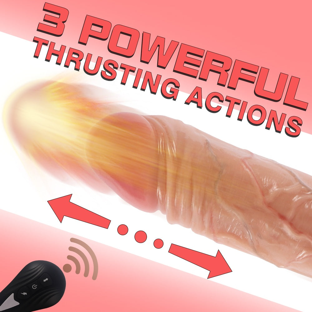 Usb Şarjlı Gidip Gelmeli Realistik 10 Titreşimli Vibratör Penis