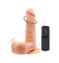 Barbara 15Cm Oynar Başlı Titreşimli Realistik Anal Vibratör Penis