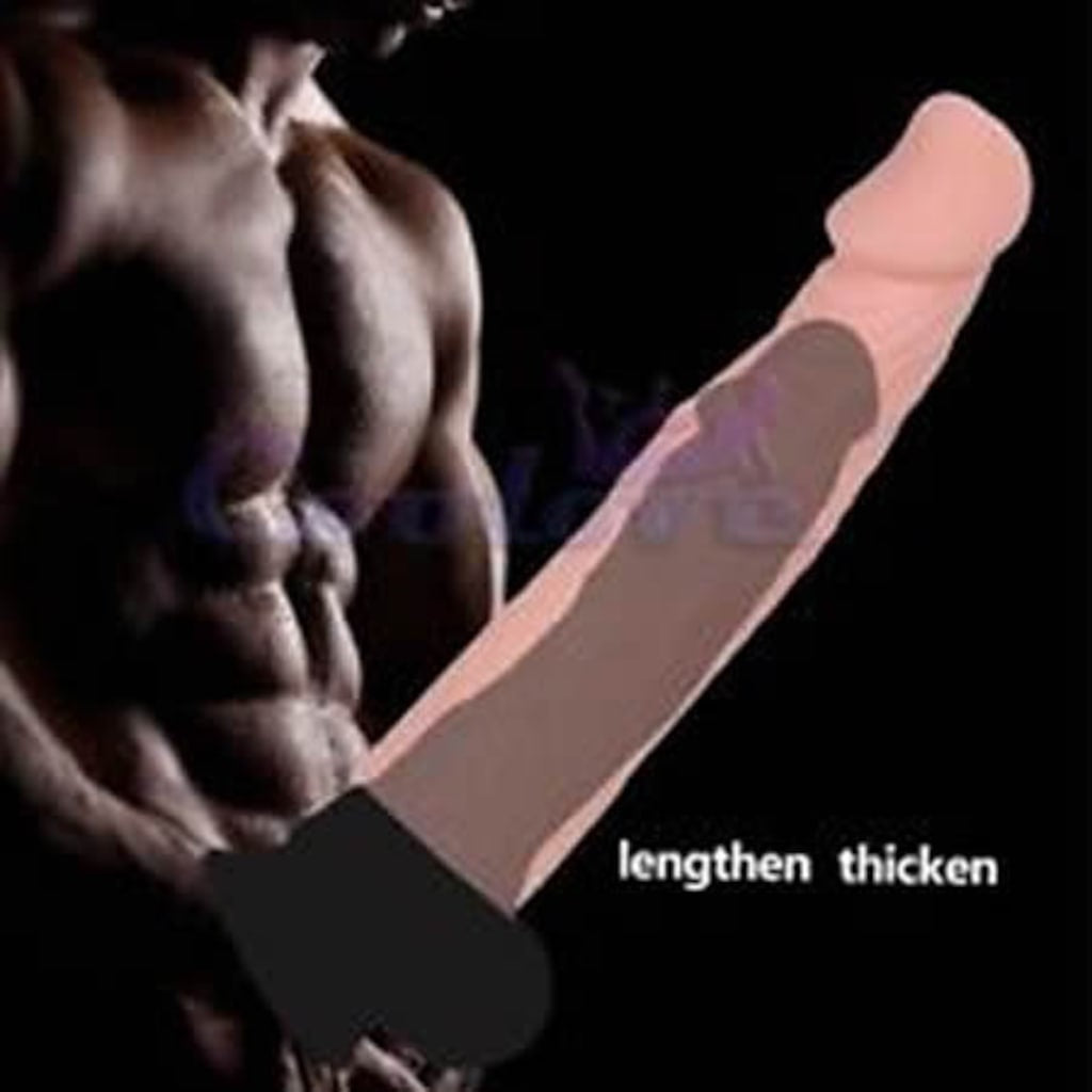 Baile Big 6 Cm Dolgulu Realistik Uzatmalı Penis Kılıfı Dildo