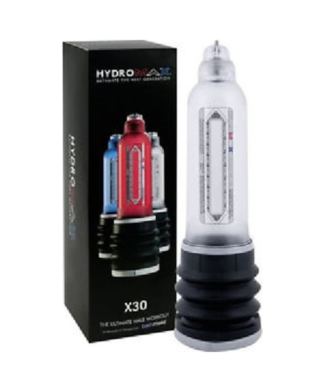 Bathmate Hydromax X30 Kemerli Sulu Vakum Penis Pompası Şeffaf