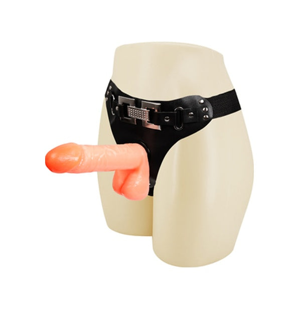 Baile Belden Bağlamalı Protez Penis 18 CM Realistik Vibratör Dildo