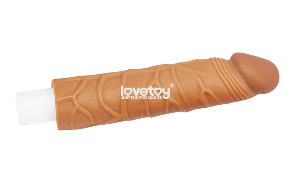 Lovetoy X-Large Dolgulu Realistik Uzatmalı Penis Kılıfı Dildo