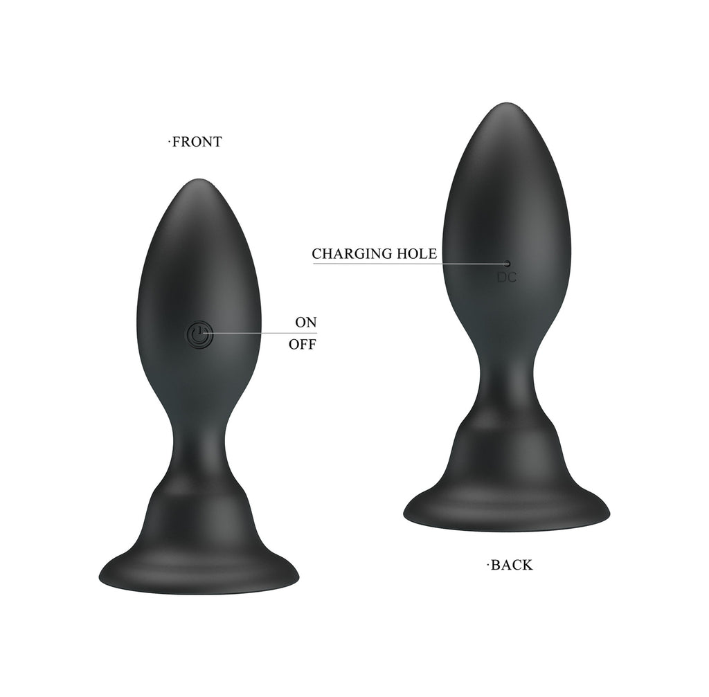 Anal Ve Vajinal Tıkaç Titreşimli Vantuzlu Anal Plug