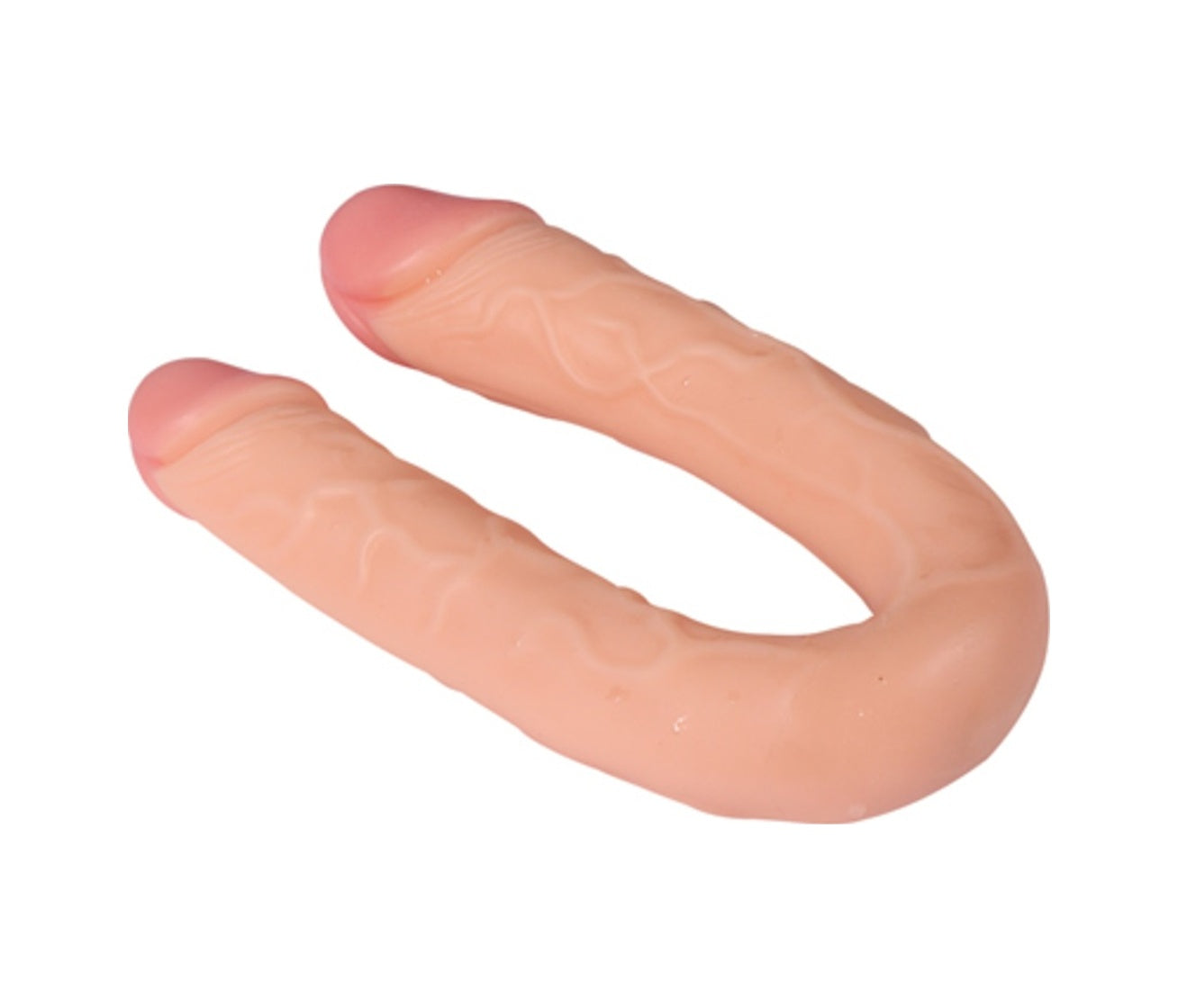 Shequ Black 44 Cm Çift Taraflı Ve Çift Başlı Realistik Dildo Penis