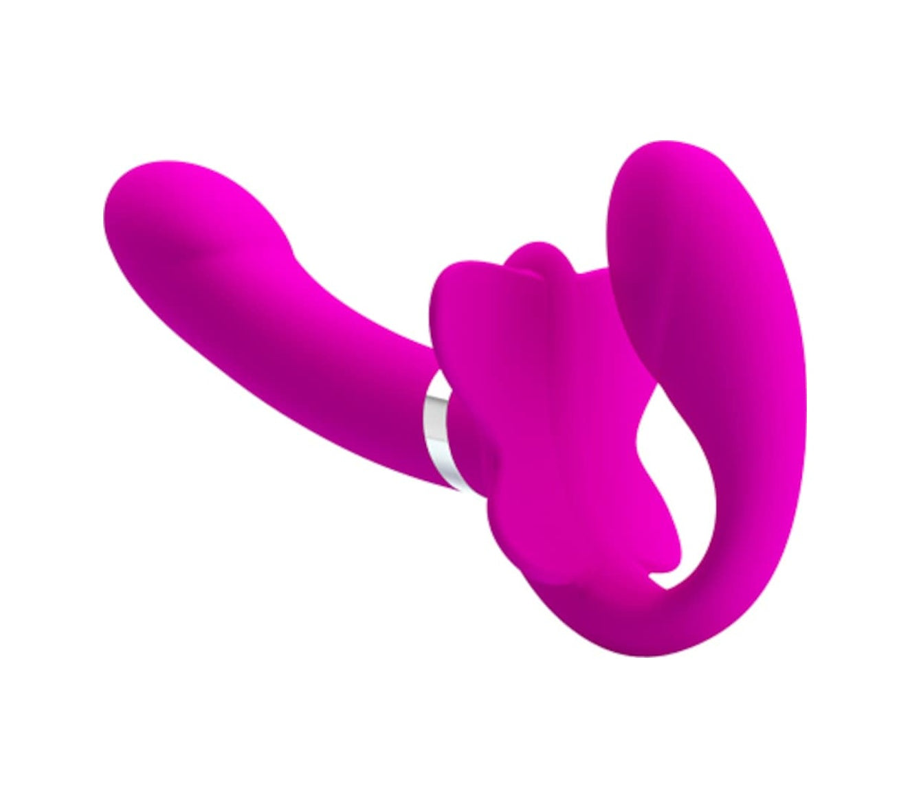 Pretty Love 12 Titreşimli Silikon Strap-On Usb Şarjlı Süper Lüks Vibratör