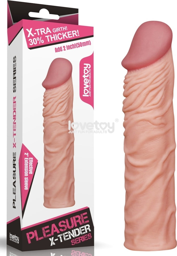 Lovetoy X-Large Realistik Uzatmalı Penis Kılıfı