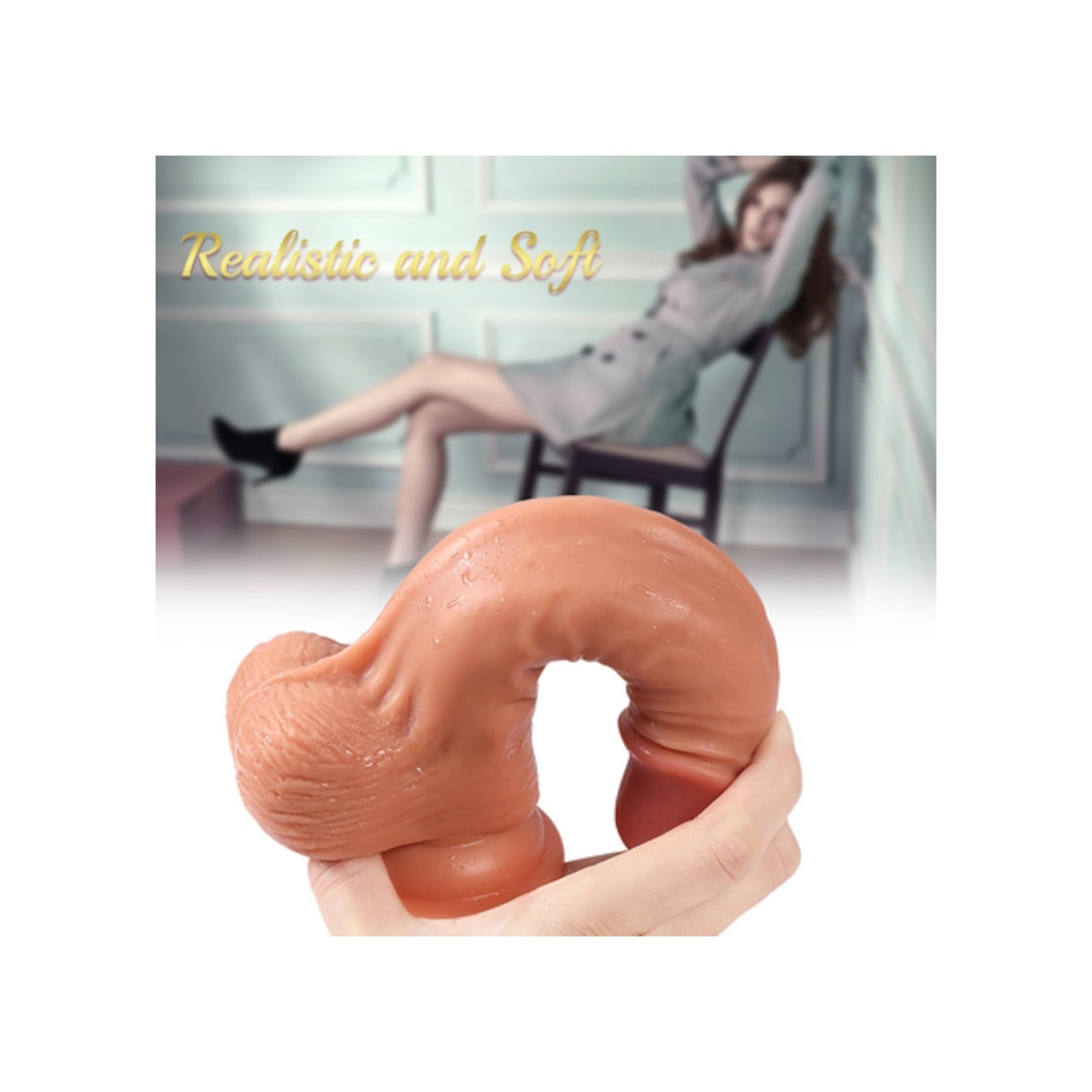 Borg 20 Cm Yeni Nesil Çift Katmanlı Vantuzlu Tam Realistik Penis