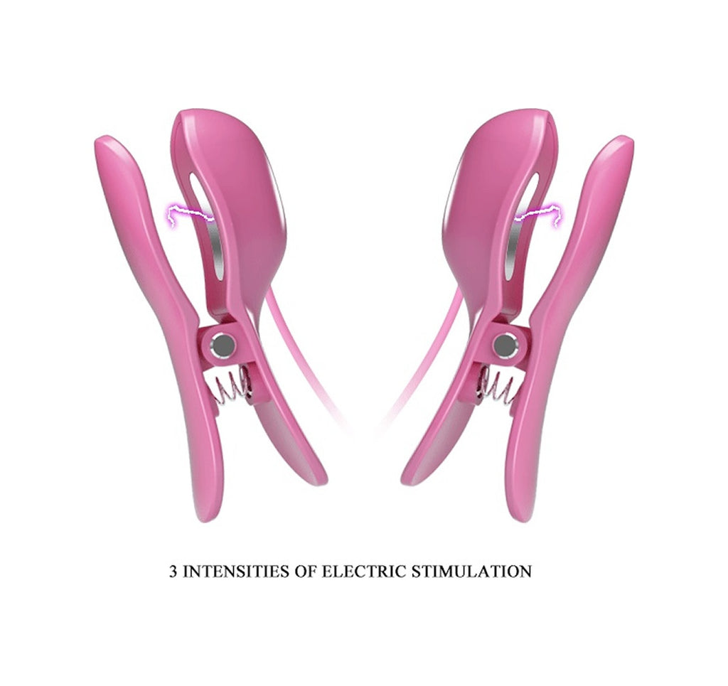 Elektro-Stimülasyon Usb Şarjlı 7 Titreşimli Göğüs Ucu Kıskaçları