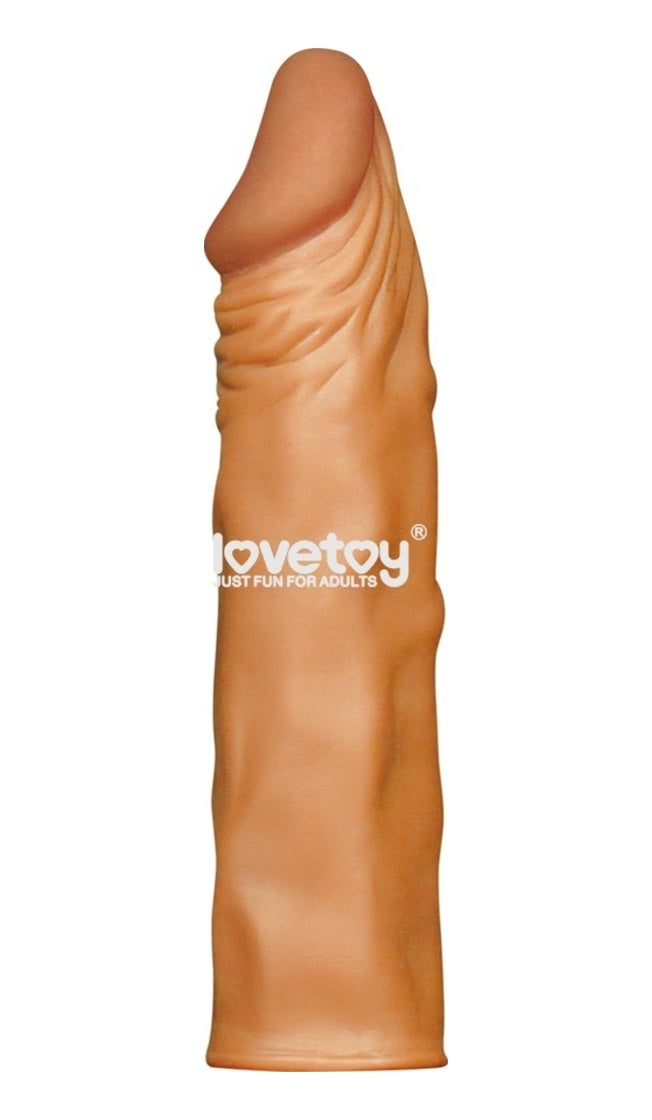 Lovetoy 5 Cm Dolgulu Realistik Uzatmalı Penis Kılıfı Dildo