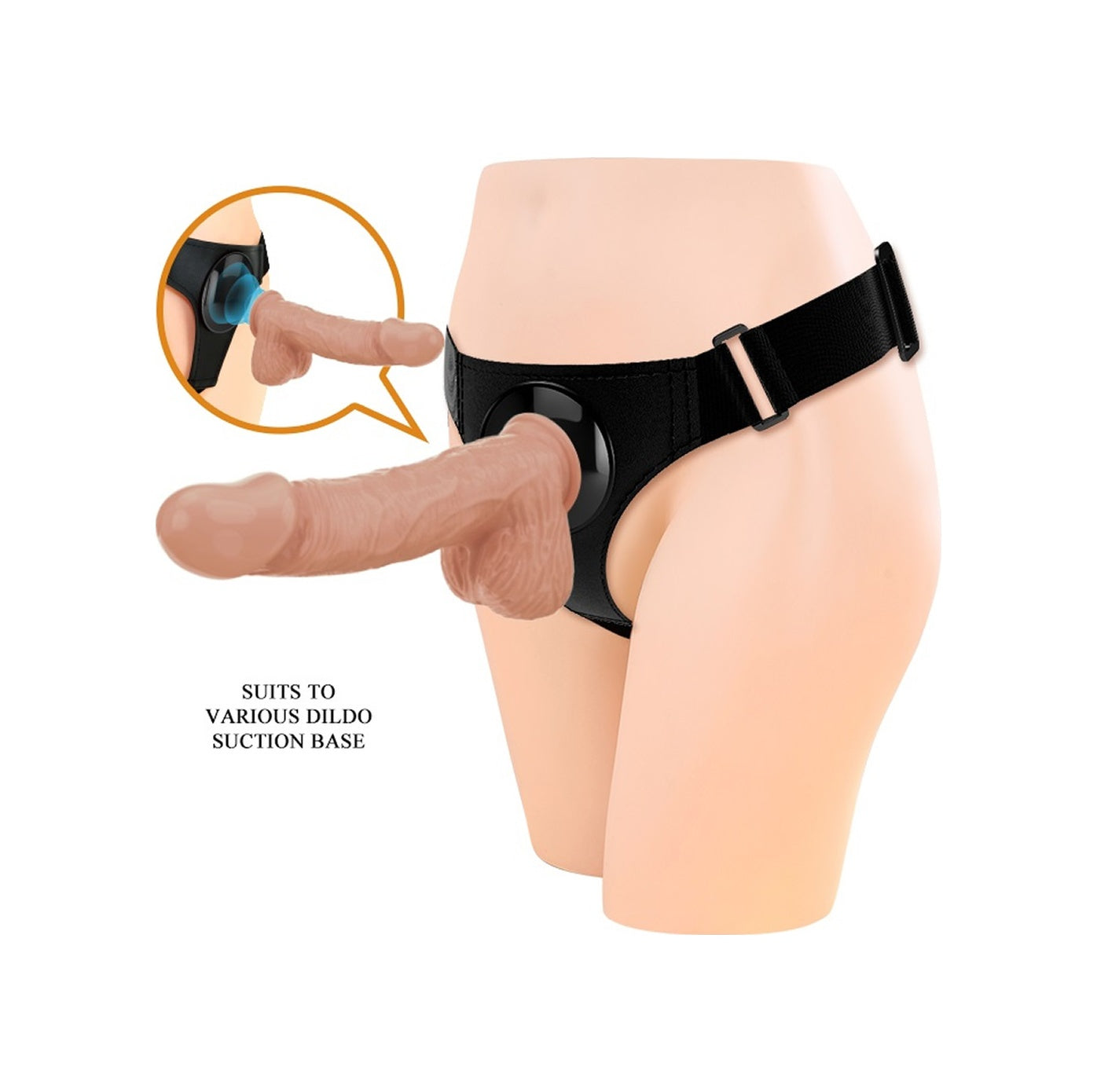 Yeni Nesil Realistik Mıknatıslı Strapon Damarlı Penis Dildo