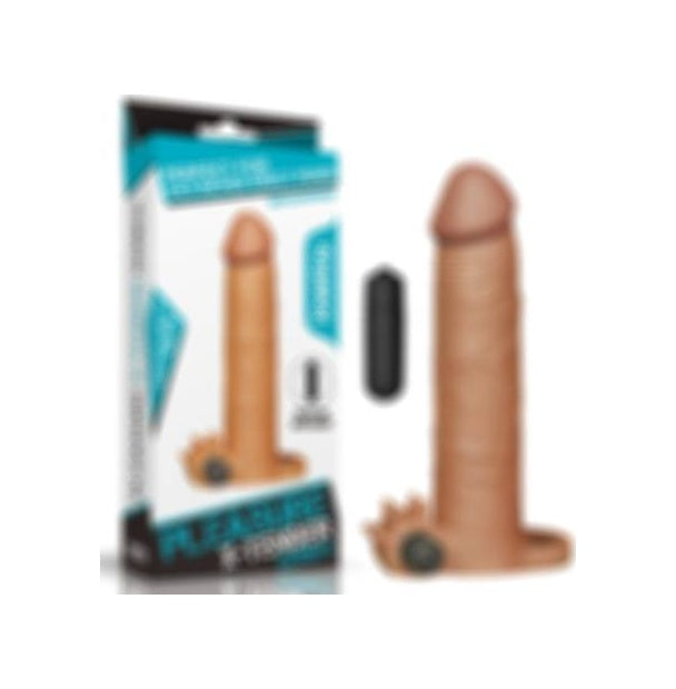 Lovetoy X-Tender 8 CM Dolgulu Uzatmalı Titreşimli Realistik Penis Kılıfı 20 CM