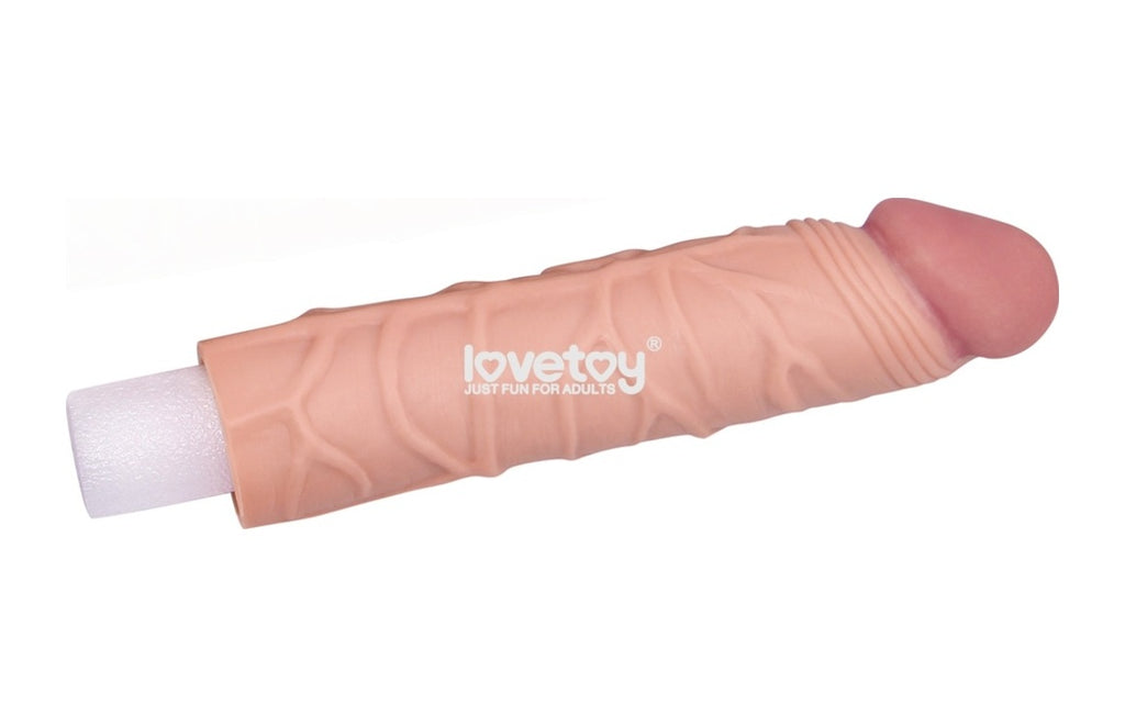Lovetoy X-Tra 2.5 Cm Uzatmalı Dolgulu Realistik Penis Kılıfı