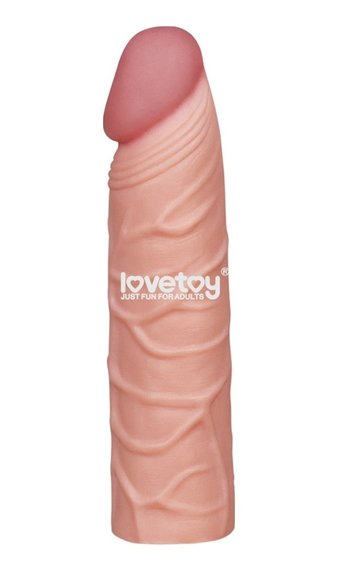 Lovetoy X-Large 3 Cm Dolgulu Realistik Uzatmalı Penis Kılıfı