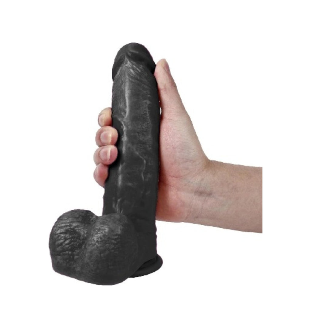 King 22 Cm Realistik Zenci Penis Vantuzlu Gerçekçi Kalın Dildo