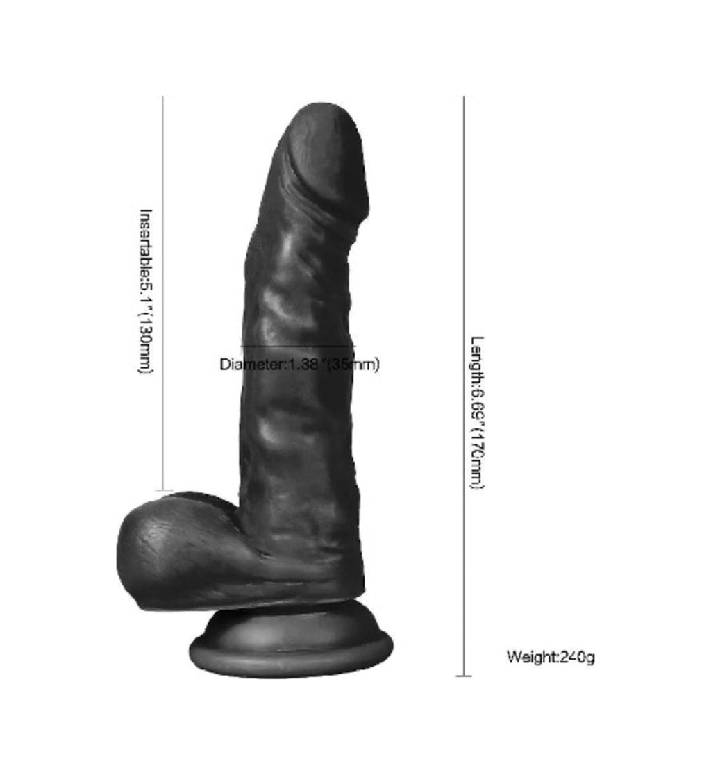 Hunk Eagle Vantuzlu Gerçekçi Realistik Penis 17 Cm Zenci Dildo