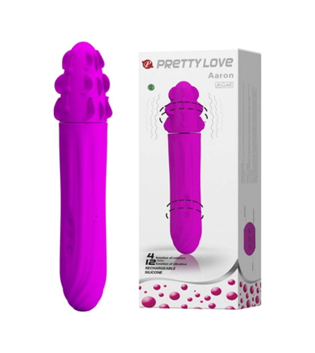 Pretty Love Aron 20 Cm 12 Fonksiyonlu Oynar Başlı Şarjlı Teknolojik Vibratör