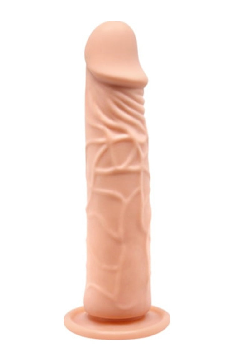 Baile Güçlü Vantuzlu Damarlı Soft Realistik Penis Anal Dildo Vibratör
