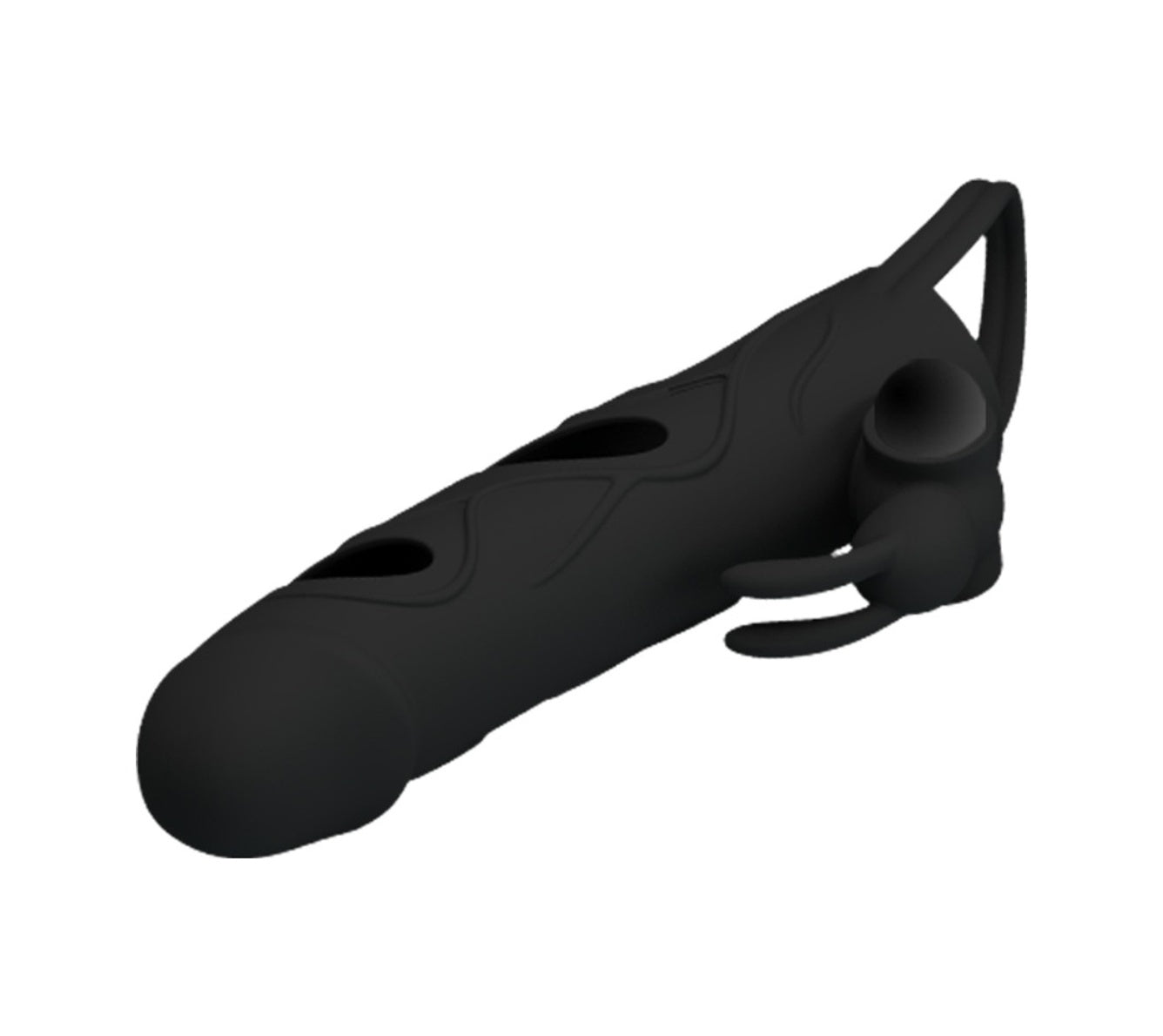 Pretty Love Strap Güçlü Titreşimli Uzatmalı Süper Kalite Zenci Penis Kılıfı