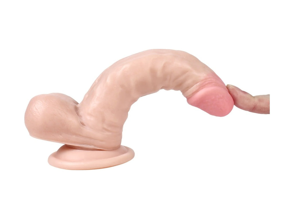 Xise 17 CM Vantuzlu Gerçekçi Realistik Ten Renkli Dildo