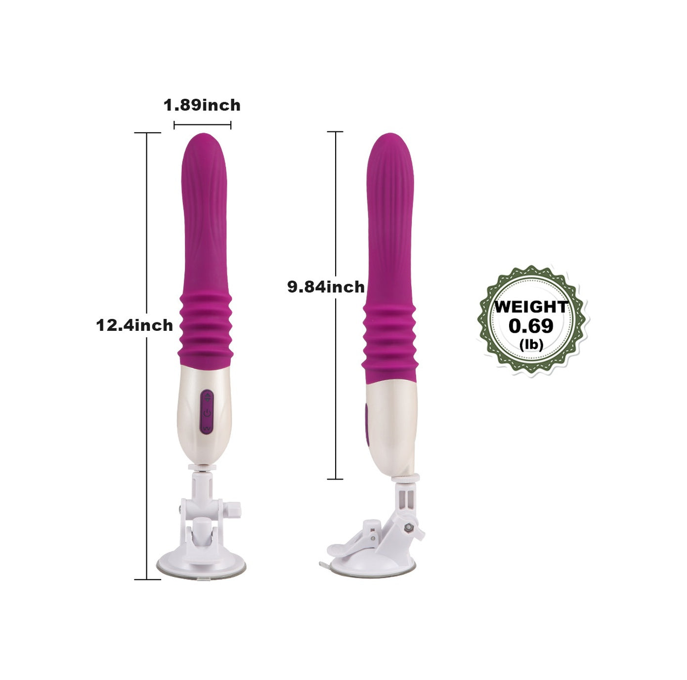 Usb Şarjlı Silikon 32 CM Otomatik Sex Makinesi Vantuzlu Vibratör