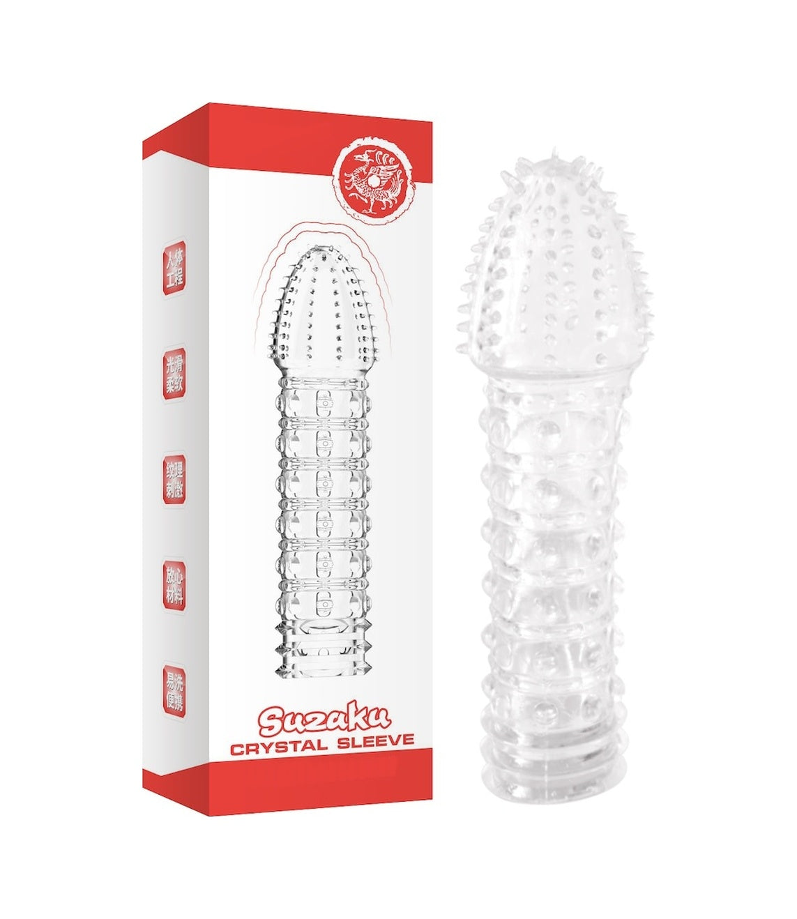 Lovetoy Suzaku Süper Kalite Silikon Uzatmalı Penis Kılıfı