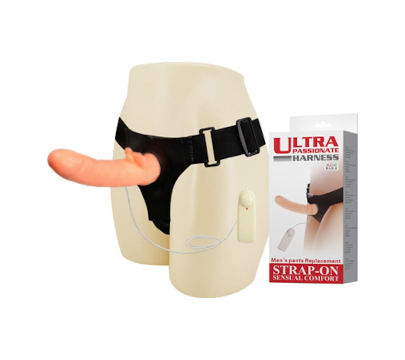 Baile Harnes 20Cm Titreşimli Belden Bağlamalı Penis Realistik Protez