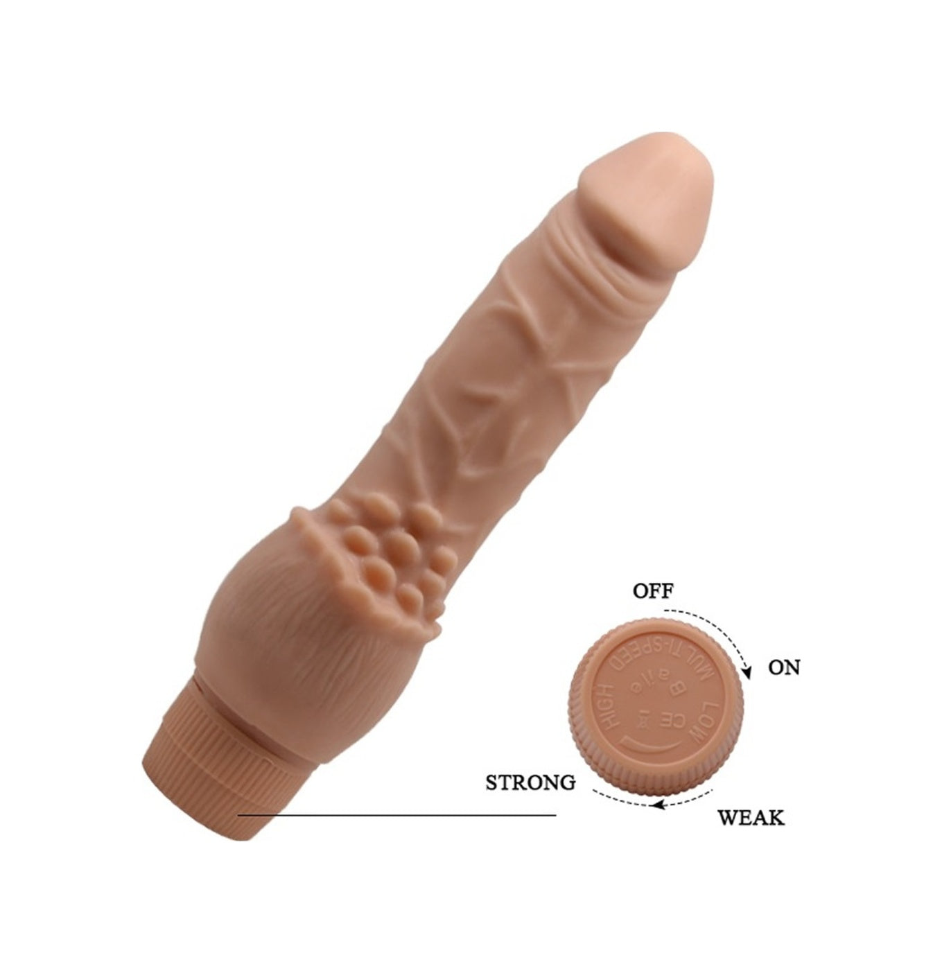 Baile Fantasy 20 Cm Titreşimli Realistik Vibratör Gerçekçi Kalın Penis