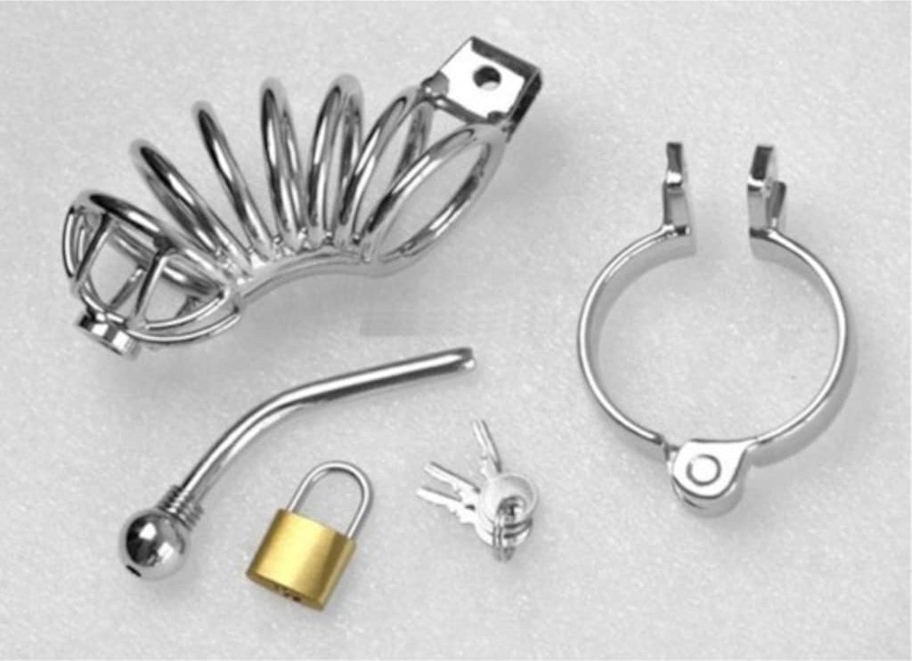Lovetoy Çelik Penis Kafesi Erkek Bekaret Kilidi Metal Penis Kılıf