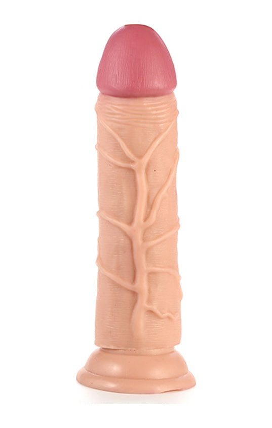 25 CM Penis Güçlü Vantuzlu Damarlı Kalın Dev Dildo