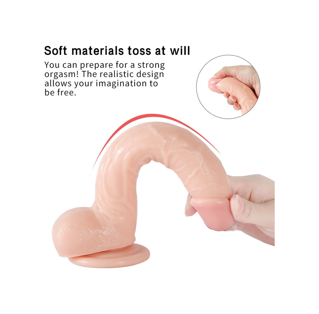 Xise 28 Cm Vantuzlu Gerçekçi Realistik Penis Dildo