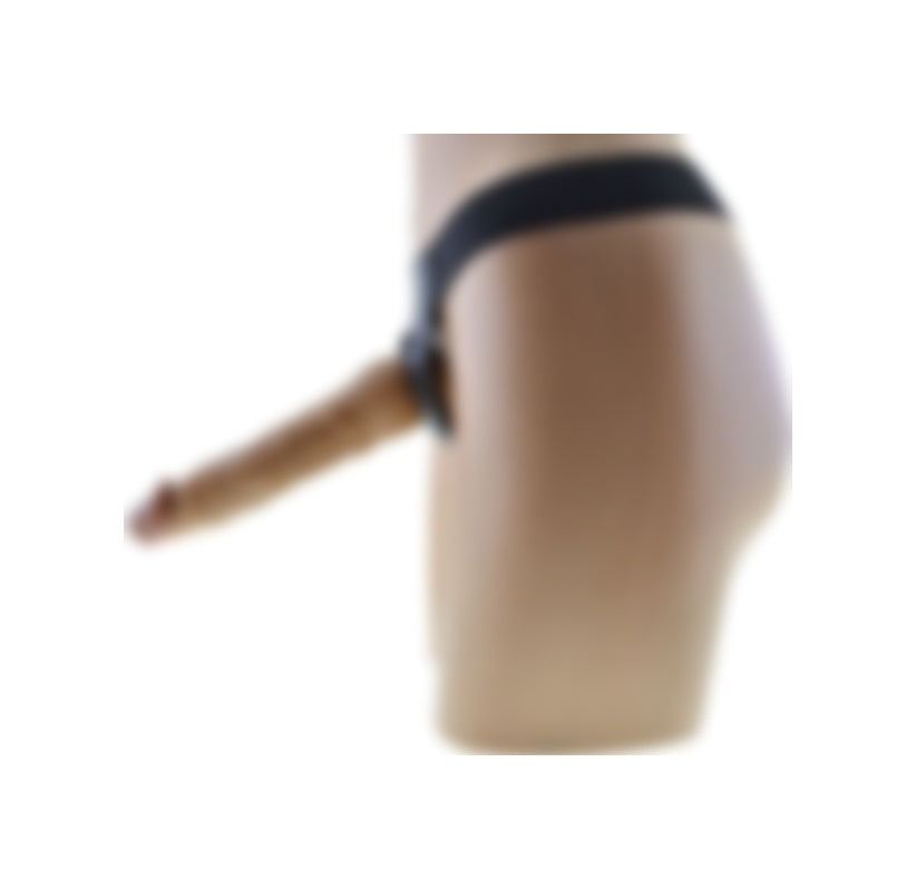 Belden Bağlamalı Gerçekçi Damarlı 18 CM Realistik Strapon Penis