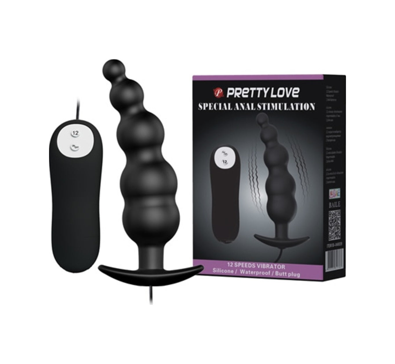 Pretty Love 12 Titreşimli G-Spot Stimülatör Anal Vibratör Zenci Penis