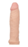 16 CM Sleeve Damarlı Gerçekçi Uzatmalı Silikon Penis Kılıfı