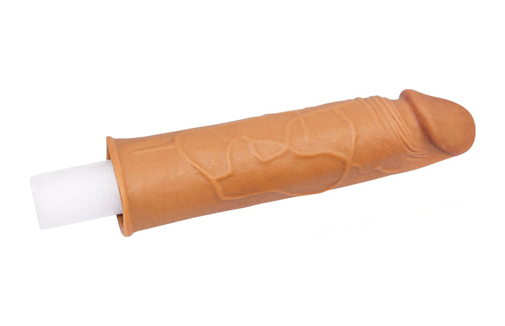 Pleasure X-Tender 3 Cm Dolgulu Realistik Uzatmalı Penis Kılıfı 17 CM