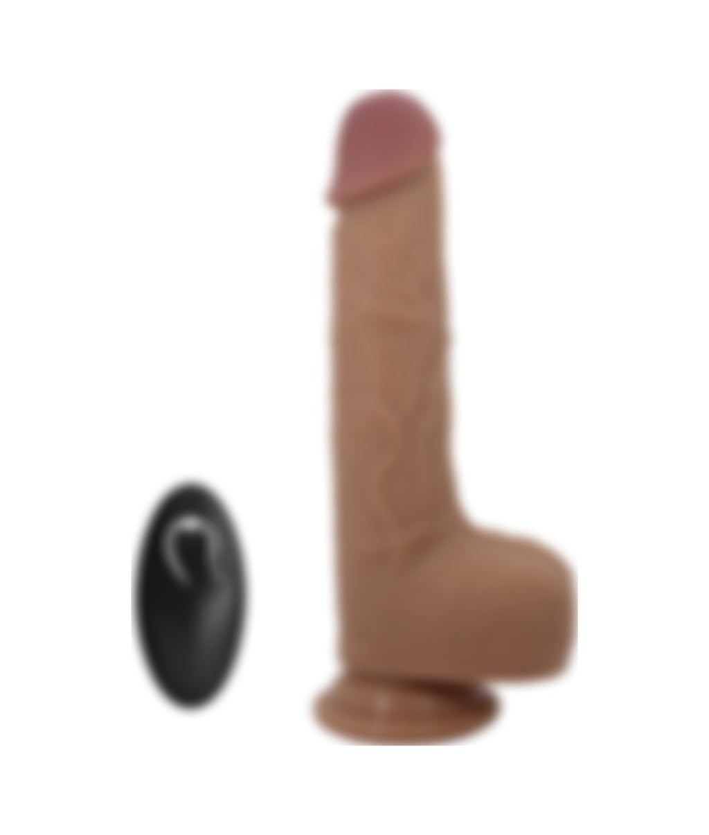 Süper Soft Silikon 23 CM Titreşimli İleri Geri Hareketli Vibratör
